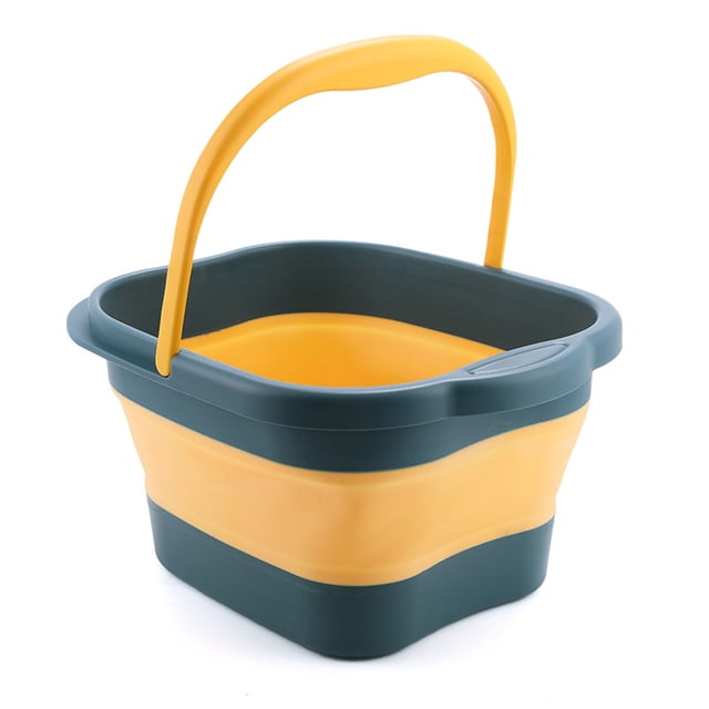 EGNMCR Outdoor Rug Folding Foot Bath Bucket, Household Foot Bath Basin, Massage Foot Wash Basin, Elevated Leg To Knee Height, Multifunctional Foot Bath Bucket, Water Bucket 15L soaking basin