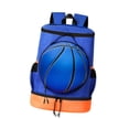 thumbnail image 4 of Rongfmy Sac à Dos de Basketball Sac de Rangement de Basketball Sac de Gym pour Randonnée Cyclisme de Rue Bleu Orange m Enfants, 4 of 9