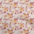 thumbnail image 1 of oneOone Velvet Dark Peach Fabric Florals Craft Projects Decor Fabric Printed By The Yard 58 Inch Wide, 1 of 4