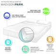 thumbnail image 1 of Madison Park Ensemble de Draps en Coton Percale Peigné Teal Full, 1 of 8