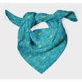 thumbnail image 3 of Bimba Blue Vector Design Damask Pure Silk Printed Head Bandanas Summer Neck Wrap Scarf 40 x 40 Inches, 3 of 6