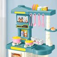 thumbnail image 4 of Kids Kitchen Playset, Interactive 51pcs Play Kitchen Toy Set Enhance Cognition  for Toddlers for Home, 4 of 8
