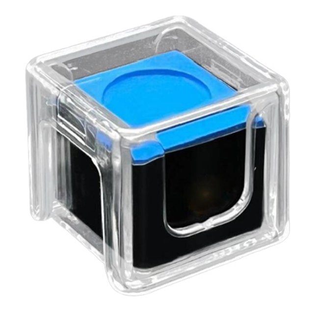 Siruishop Pool Cue Chalk Cube Fine Texture Portable High Performance for Club Bar Home blue