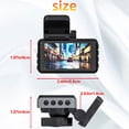 thumbnail image 3 of Boovnll Car Accessories for Women, Dash Cam 4K Front and 2K Rear Hd Recording Night Vision Driving Recorder with 3 Inch Screen and Wifi Mobile Phone Interconnection, Car Accessories, 3 of 9