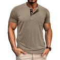 thumbnail image 1 of Men's Solid Color Slim Fit Long Sleeve Thermal Base Layer Top for Cold Weather Fitness and Casual Wear, 1 of 8