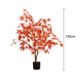 thumbnail image 2 of Arbre d'Érable d'Automne Artificiel de 4 Pieds dans Pot en Plastique, Fausses Feuilles d'Érable Rouges, Arbre d'Érable en Soie pour Action de Grâce, Récolte, Festival d'Automne, Fête, Décoration de la Maison, 2 of 7