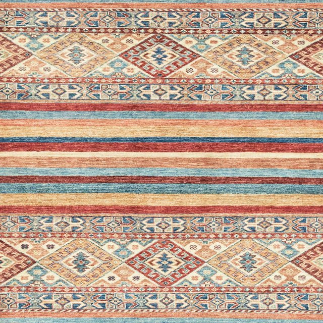 Ahgly Company Tapis d'Intérieur Carrés Abstraits Rouille Rose Abstraits pour Aire, 7 Pieds Carré
