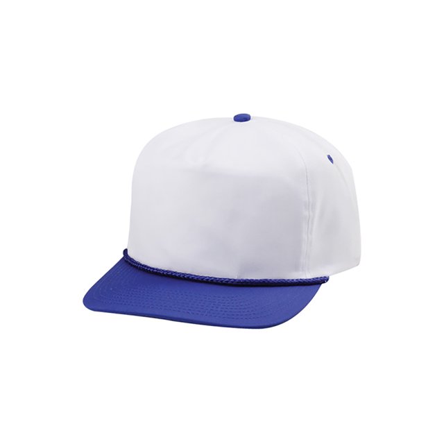 Top Headwear Twill Golf Cap - White/Royal