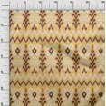 thumbnail image 2 of oneOone Soie Tabby Tissu Chevron & Tourbillon Ikat Tissu Imprimé 1 Yard 42 Inch Wide, 2 of 4