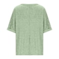 thumbnail image 4 of Plebaso T-Shirts Surdimensionnés pour Femmes Manches Courtes Col Rond T-Shirts d'Été Décontractés Amples Blouses 2025, 4 of 7