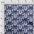 thumbnail image 2 of oneOone Cotton Poplin Blue Fabric Geometrical Craft Projects Decor Fabric Printed By The Yard 56 Inch Wide, 2 of 4