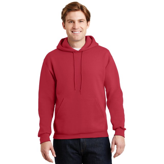 Jerzees Men's Long Sleeve SUPER SWEATS Pullover Hooded Sweatshirt - 4997M