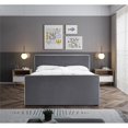 thumbnail image 4 of Meridian Furniture Dillard Grey Velvet Queen Bed, 4 of 6