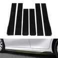 thumbnail image 4 of Car Side Skirts, 2.2m Lower Side Bottom Line Extensions Glossy Black Lightweight Impact Resistance  For Car, 4 of 8