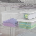 thumbnail image 4 of Sterilite 5.7 L Storage Box, Clear Plastic Storage Bin with Snap-on Lid, White, 4 of 5