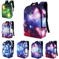 thumbnail image 2 of School Bag Fashion Starry Sky Pattern Travel Backpack with USB Charging Port, 2 of 2