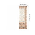 thumbnail image 3 of Geometric Print Sheer Curtains Panel • Linen Look Polyester Window• Light Filtering Grommet Top Decorative Curtains for Living Room Bedroom, 3 of 6