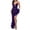 Purple, variant on Elvqul Long Sleeve Dress for Women V-Neck Pockets Pullover Summer Plain Midi Dresses for Women Rose Gold