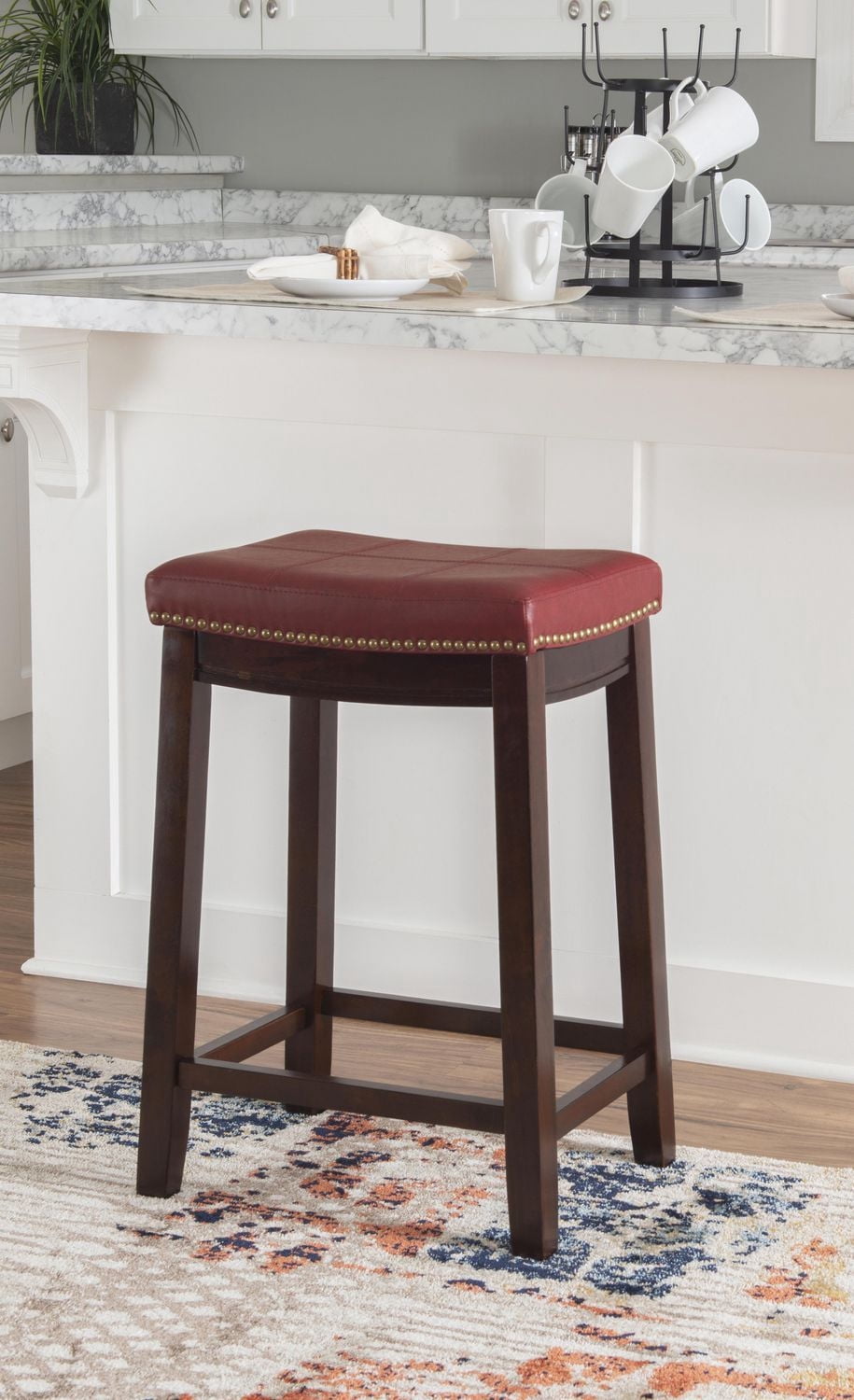 Warren Red Counter Stool