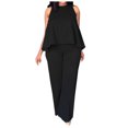 thumbnail image 2 of zanvin Ensembles 2 Pcs pour Femmes, Mode Femmes Été Décontracté Uni Sans Manches Chemisiers Col Rond Hauts Pantalons Longs, 2 of 5