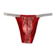 thumbnail image 1 of Penkiiy String Transparent pour Hommes g-Strings Bikini sous-Vêtements en Maille Transparente String pour Homme G Rouge, 1 of 1