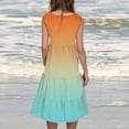 thumbnail image 4 of Yuyuzo Robes d'Été pour Femmes Robe Décontractée d'Été pour Femmes Sans Manches à Col Rond Tunique Ample Robe Débardeur Robe Bohème de Plage pour les Vacances, 4 of 7