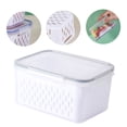 thumbnail image 4 of Meitianfacai Food Grade Plastic Food Storage Containers with Airtight Lid & Colander, Fruit and Vegetable Storage for Refrigerator, Lettuce Keepers, Salad Berry Containers, 4 of 5