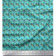 thumbnail image 1 of Soimoi Velvet Fabric Dot & Triangle Shirting Print Fabric by The Yard 58 Inch Wide, 1 of 3
