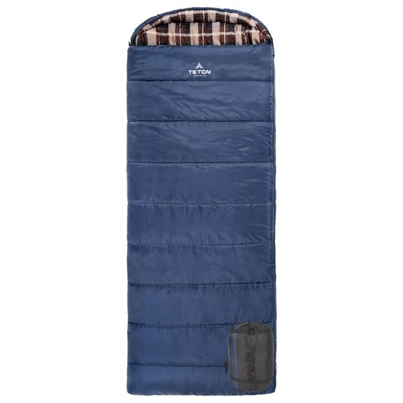 TETON Sports Celsius TG -25 Degrés Sac de Couchage à Glissière Gauche pour le Camping, Bleu