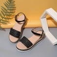 thumbnail image 4 of Wo-Fusoul Sandals for Women Casual Plus-Size Platform Buckle Strap Slide Sandals Trendy Comfortable Versatile Spring Summer Style, 4 of 9