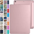 thumbnail image 1 of iPad PRO 12.9 Inch 2nd [ Pro 12.9 2 Gen 2017 ] A1670 A1671 MQEF2LL/A MQED2LL/A MQEE2LL/A MQDC2LL/A MQDD2LL/A MQDA2LL/A TriFold PC Lightweight Smart PU Leather Protective Hard Back Cover - Rose Gold, 1 of 8