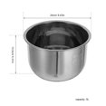 thumbnail image 2 of SOPOTUTU Mijoteuse Casserole en Acier Casserole à Riz Intérieure pour Chefs à Domicile Chauffage Uniforme 1 Pcs, 2 of 7