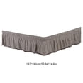 thumbnail image 3 of EGNMCR Defend Slip Bed Skirt Elastic Pleated Bed Skirt Elastic Drooping Bed Skirt Hotel Style Bed Skirt Suitable For Home Hotel Spring Mattress Polyester Bed Skirt, 3 of 6