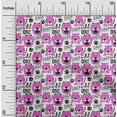 thumbnail image 2 of oneOone Velvet Fuschia Pink Fabric Kids Animal Sewing Craft Projects Fabric Prints By Yard 58 Inch Wide, 2 of 4