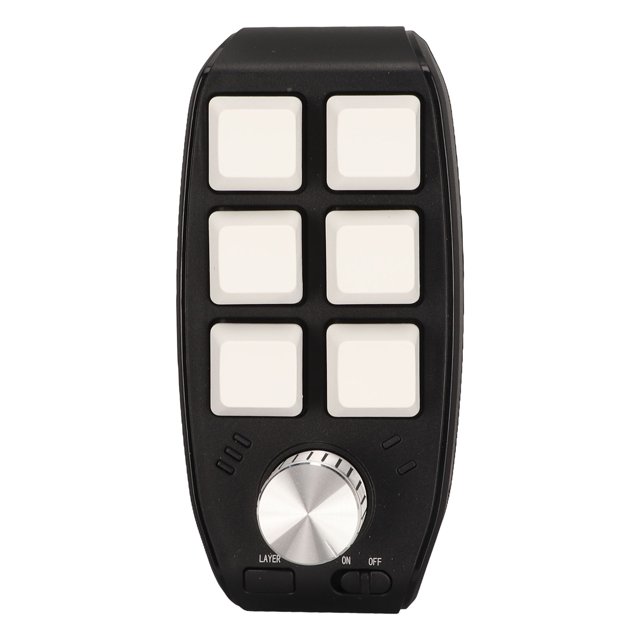 PC Keypadwith Knob,6 Key Mini Keypad Key Mini Keypad Keys One Handed Keypad Top-Notch Performance