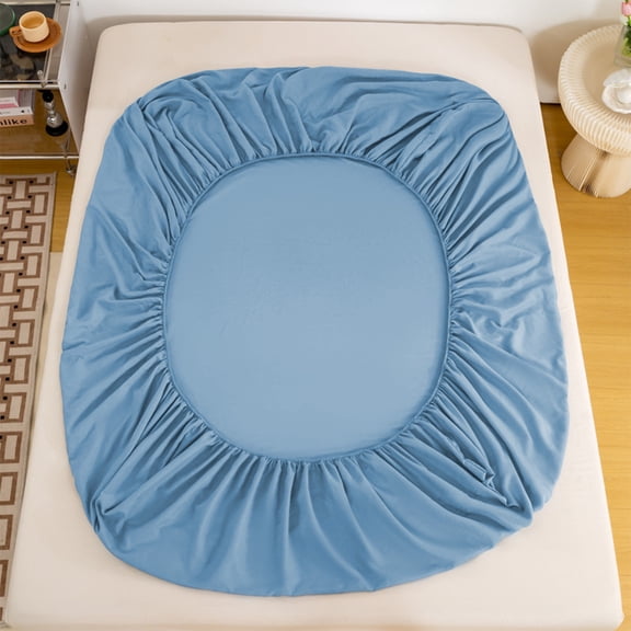Housse de Matelas Ajustée Antidérapante Protège-Drap en Microfibre Brossée Tissu Polyester, Respirant Doux Protection contre la Poussière Literie Résistante aux Plis, Poche Profonde Élastique pour la Maison et le Voyage