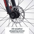 thumbnail image 3 of Schwinn Bonafide Mens Mountain Bike, Front Suspension, 24-Speed, 29-Inch Wheels, 17-Inch Aluminum Frame, Matte Black/Red, 3 of 5