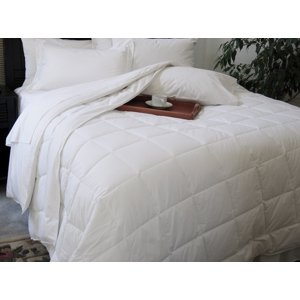Natural Comfort Classic White Down Alternative Comforter or Blanket Year Round Filled, FullXL