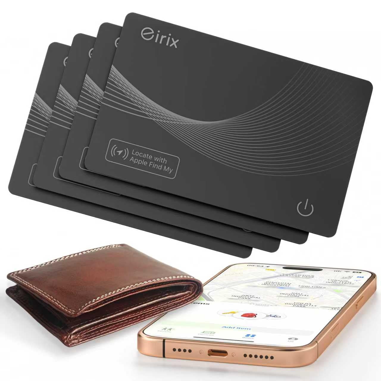 2026 [Apple MFi Certified] (iOS Only) Wallet Tracker Card, Rechargeable ...