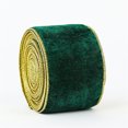 thumbnail image 4 of Aursykel Crushed Velvet Wired Ribbon for Gift Wrapping Christmas Tree Decoration and Craft Wreath Supplies with Snowflake Design 2.5 Inch Wide by 9.84ft Long Long Lasting Polyester, 4 of 8