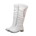 thumbnail image 4 of EGNMCR Bottes Hauteur Genou Bottes pour Femmes Grande Taille avec Bout Rond Imprimé en Relief Cuissardes, 4 of 9