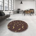 thumbnail image 4 of Ahgly Company Tapis de Zone Rectangulaire Transitionnel Brun pour Intérieur, Lavable à la Machine, 8 Pieds x 10 Pieds, 4 of 7