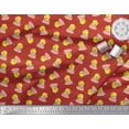 thumbnail image 2 of Soimoi Georgette Viscose Fabric Cup,Plate & Chick Cartoon Print Sewing Fabric Yard 42 Inch Wide, 2 of 3