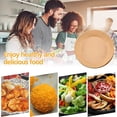 thumbnail image 4 of Coofit Air Fryer Liner Round: 100PCS 6.3" Air Fryer Parchment Paper with Basting Brush, 4 of 10
