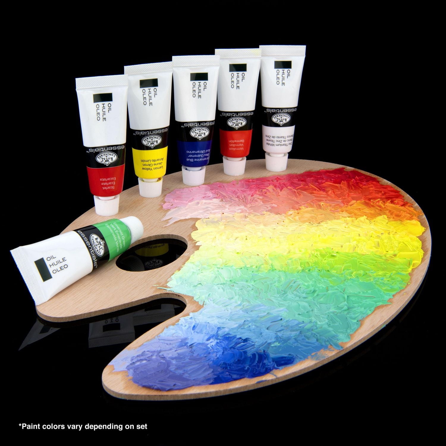 Royal & Langnickel Essentials Tubes de peinture à l'huile d'artiste de 12 ml, 24 couleurs