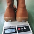 thumbnail image 4 of LSLJS Bottes en Cuir pour Femmes à Bout Rond Style Coréen, Fermeture Éclair Latérale, Talon Bas Épais et Chaud, Chaussures pour Femmes, Bottines et Bottes pour Femmes, Bottes pour Femmes, 4 of 4