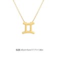 thumbnail image 4 of stanreset Constellation Theme Friendship Necklace Creative Comfortable Ins Exquisite Durable Rust-proof Lightweight Fashion Accessory Gemini gold, 4 of 6