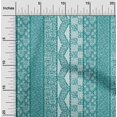thumbnail image 2 of oneOone Cotton Flex Dark Teal Green Fabric Mix Block Pattern Craft Projects Decor Fabric Printed By The Yard 40 Inch Wide, 2 of 4