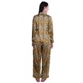thumbnail image 3 of Moomaya Ensemble de Pyjama à Boutons pour Femmes, Pantalon de Nuit à Col Cranté, Tenue de Détente, 3 of 6