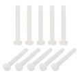 thumbnail image 1 of Unique Bargains Nylon Machine Screws, M3x25mm Slotted Pan Head Fasteners Bolts, White 50Pack, 1 of 4